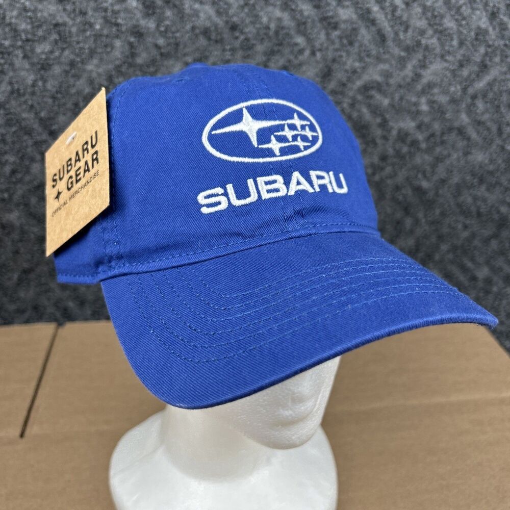 Subaru Gear Official Merchandise Blue NEW NWT Strap-Back Baseball Cap Hat Concap